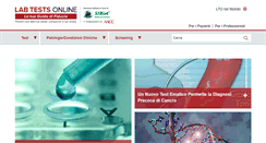 Desktop Screenshot of labtestsonline.it